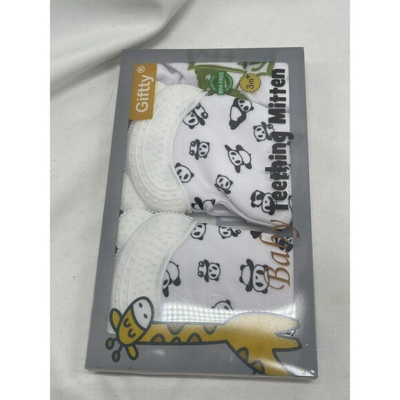 Giftty Baby Teething Mitten Panda New - Picture 10 of 10